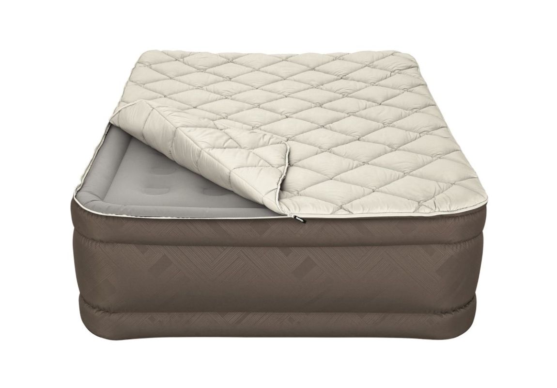 Krevet na napuhavanje Queen Fortech™ s gornjom navlakom i ugrađenom AC pumpom | 203 x 152 x 51cm 