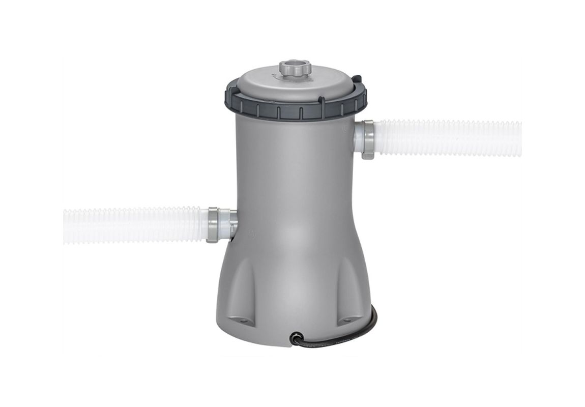 Montažni bazen Steel Pro MAX Splashview™ | 488 x 244 x 122 cm s uzorkom sivog ratana sa pumpom s kartonskim filterom