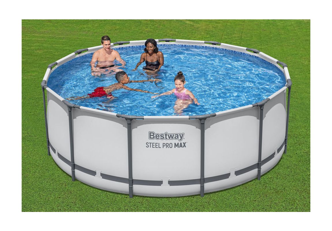 Montažni bazen Steel Pro MAX™ | 396 x 122 cm sa pumpom s kartonskim filterom