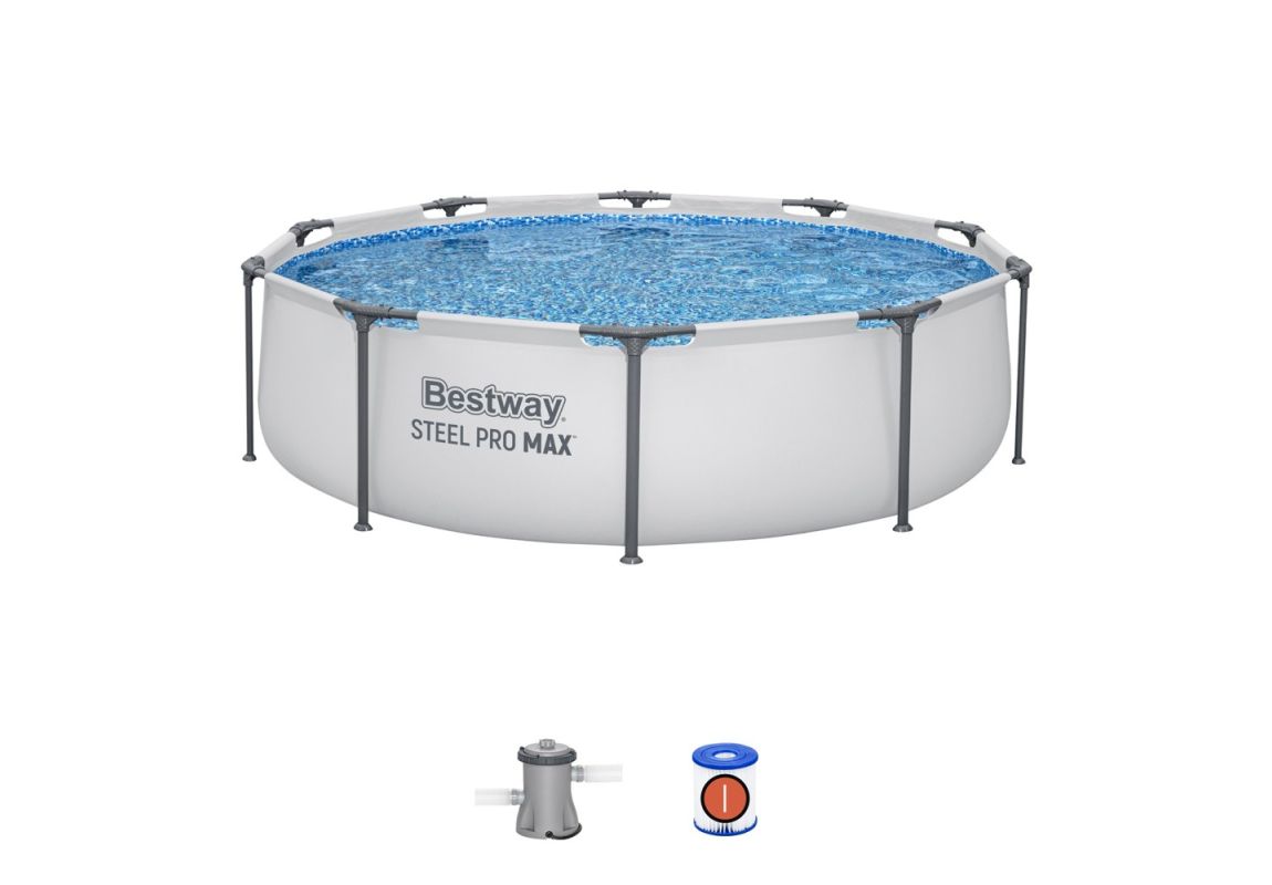 Montažni bazen Steel Pro™ MAX sa pumpom s kartonskim filterom | 305 x 76 cm