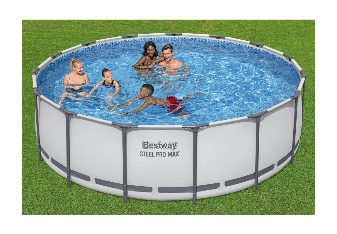 Montažni bazen Steel Pro MAX™ | 457 x 122 cm sa pumpom s kartonskim filterom