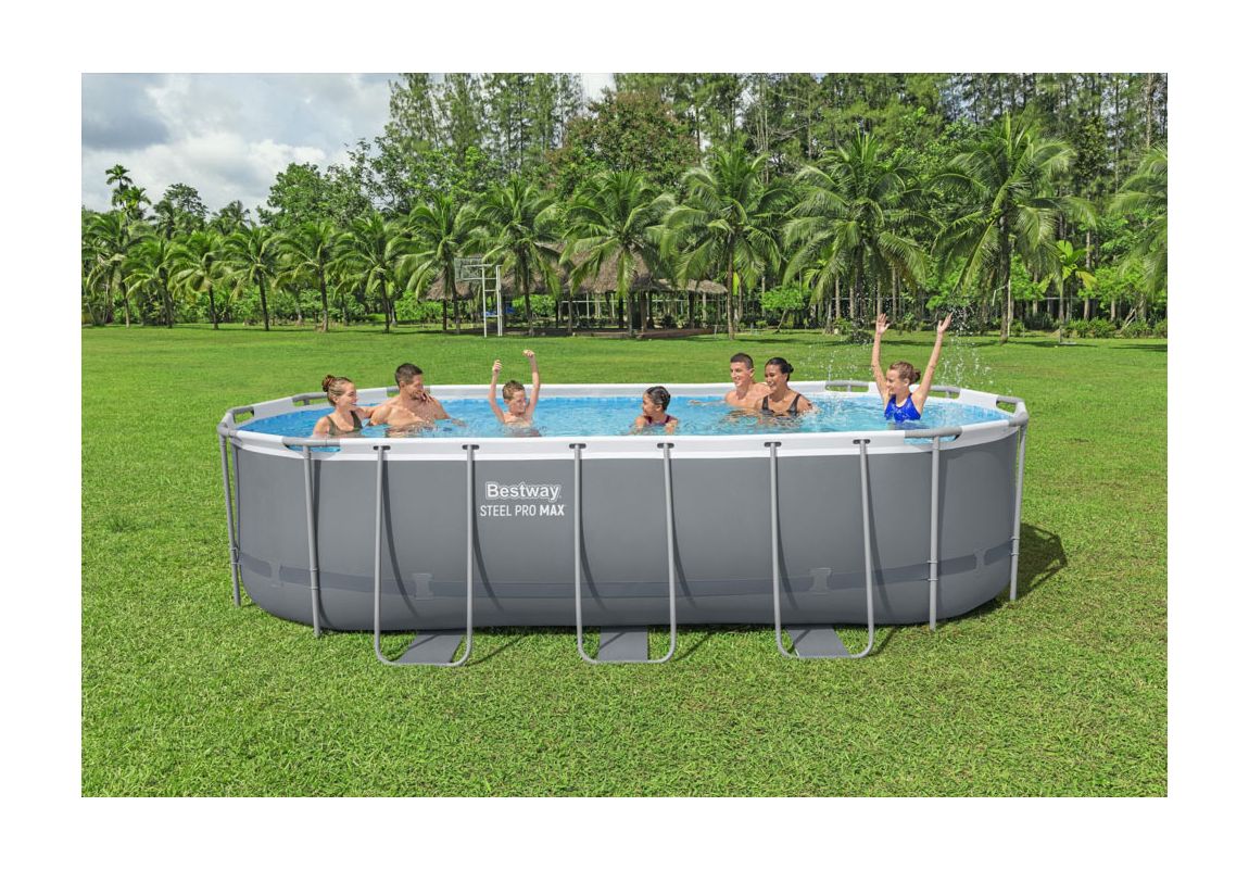 Montažni bazen Steel Pro MAX | 549 x 274 x 122 cm sa pumpom s kartonskim filterom