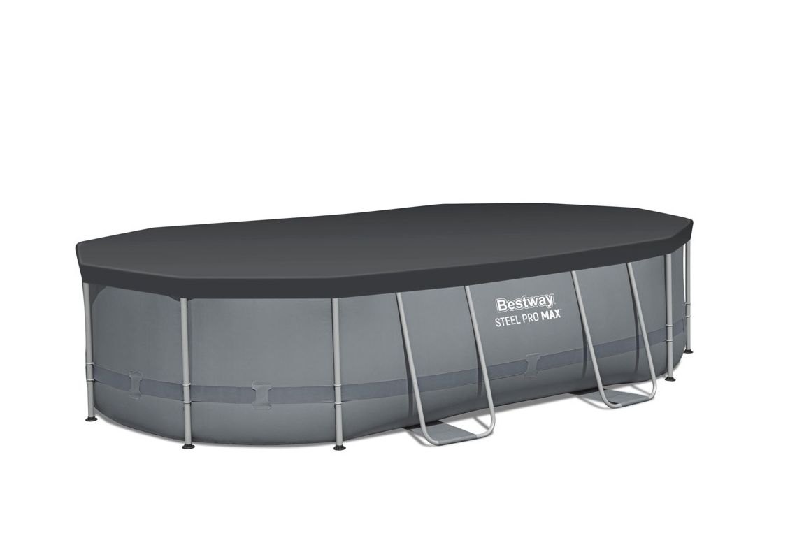 Montažni bazen Steel Pro MAX | 488 x 305 x 107 cm sa pumpom s kartonskim filterom