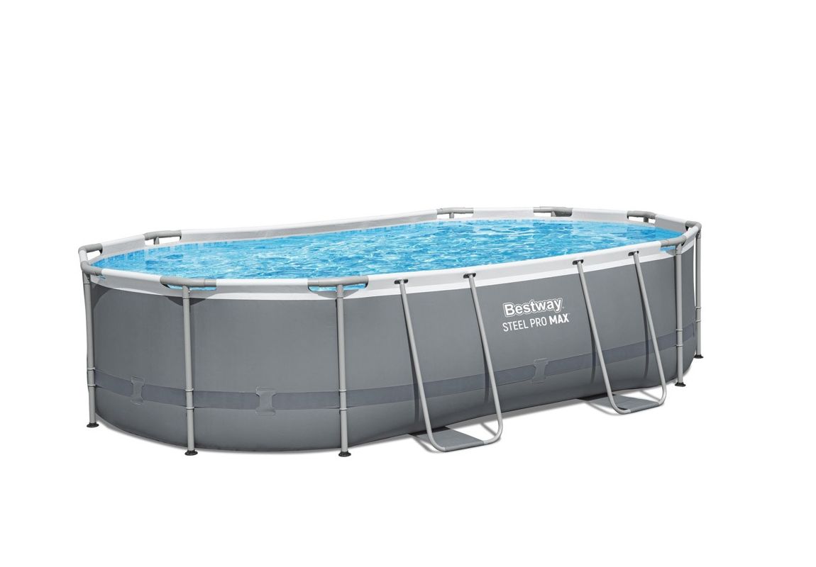 Montažni bazen Steel Pro MAX | 488 x 305 x 107 cm sa pumpom s kartonskim filterom