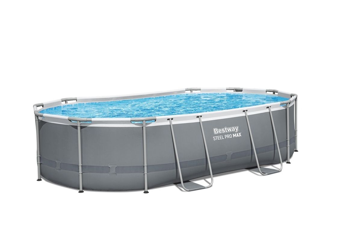 Montažni bazen Steel Pro MAX | 488 x 305 x 107 cm sa pumpom s kartonskim filterom
