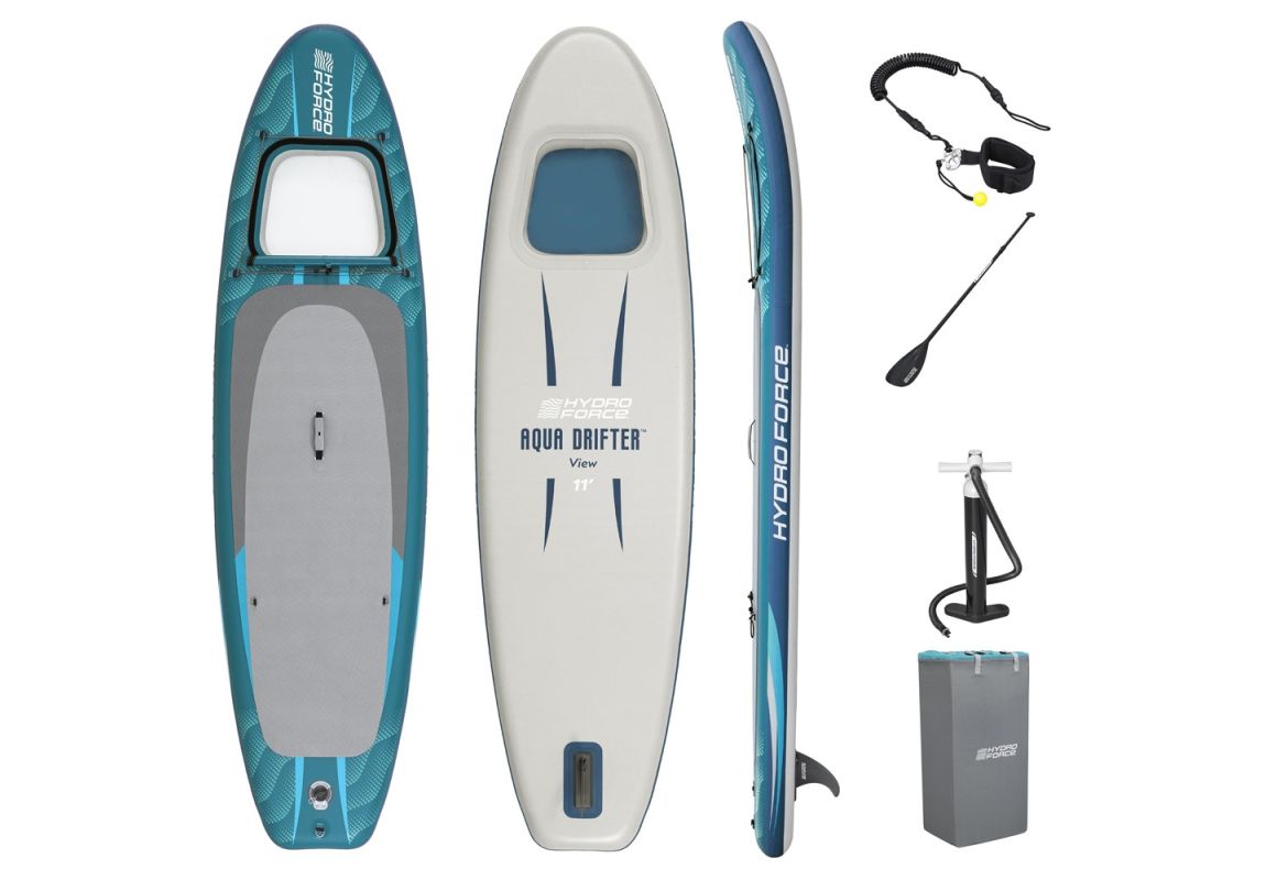 SUP Hydro-Force™ Aqua Drifter View s ugrađenim prozorom | 335 x 91,5 x 15 cm