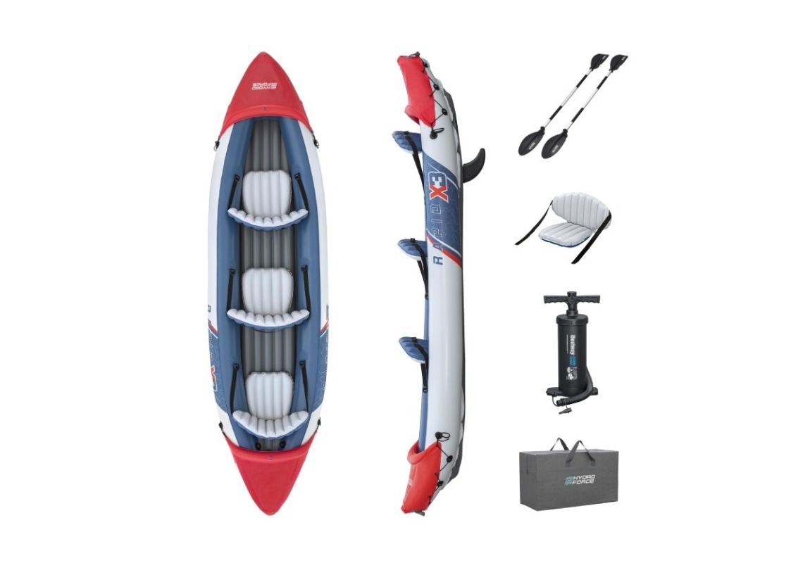 Kajak na napuhavanje Hydro-Force™ Rapid X3 | 381 x 100 cm