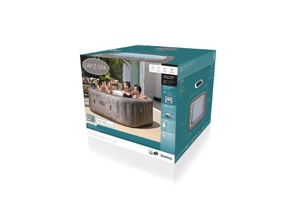 Masažni bazen (jacuzzi) Lay-Z-Spa Rome Smart Airjet | 180 x 180 x 71 cm