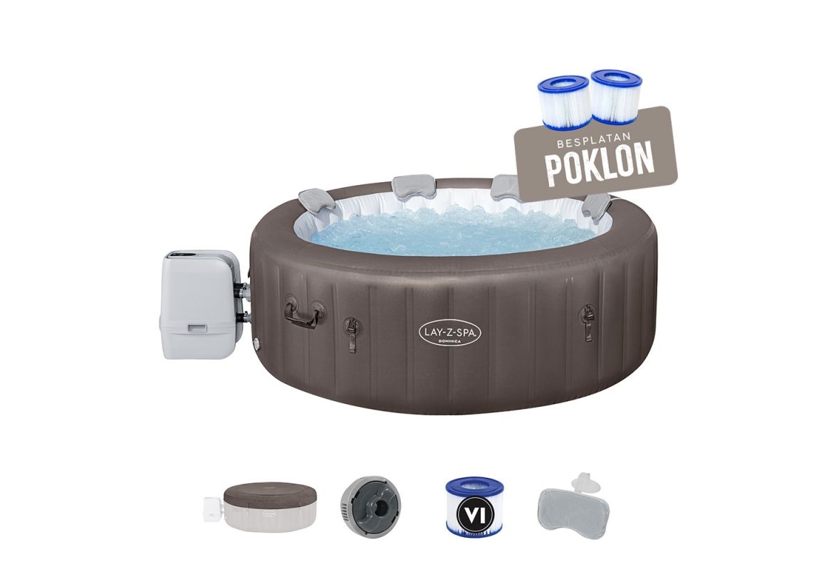Masažni bazen (jacuzzi) Lay-Z-Spa® Dominica HydroJet | 196 x 71 cm