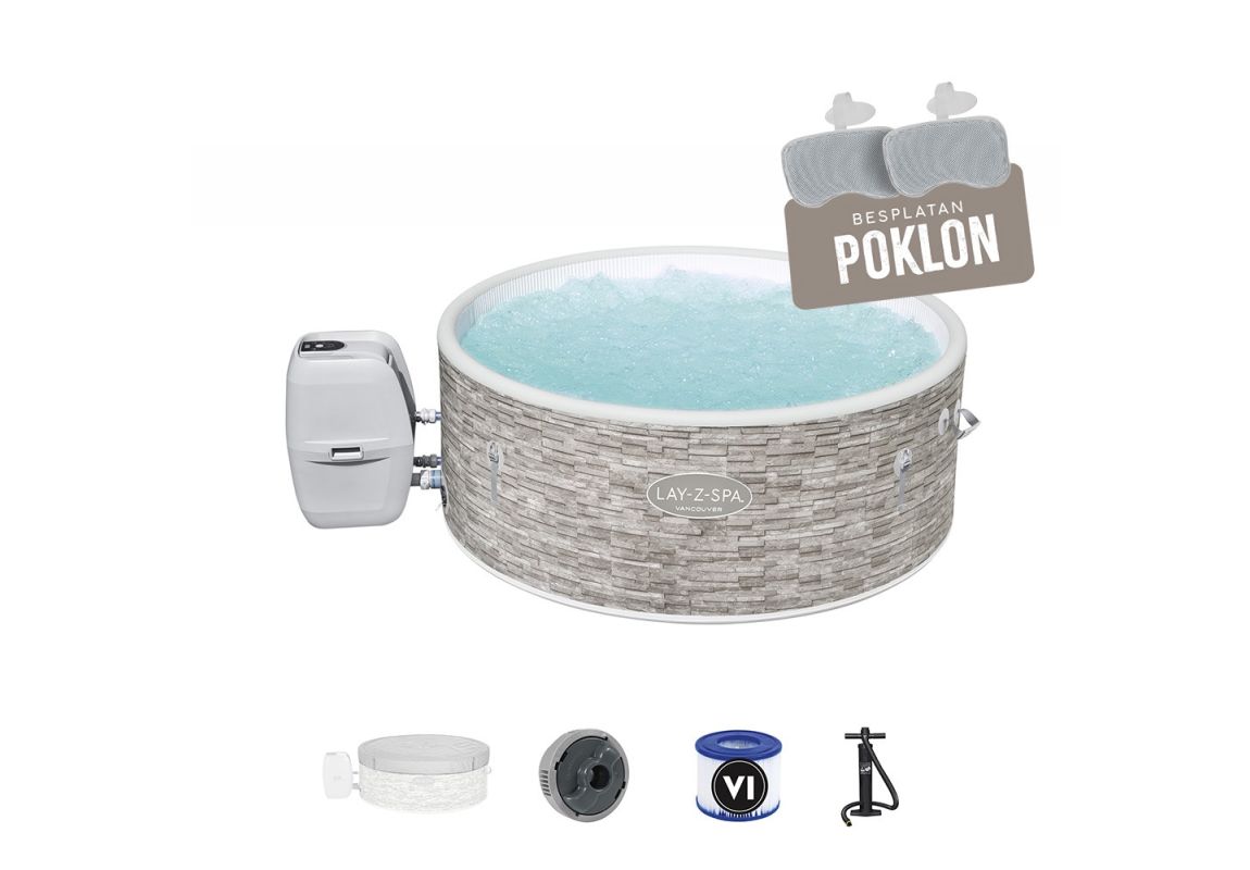 Masažni bazen (jacuzzi) Lay-Z-Spa Vancouver Airjet Plus | 155 x 60 cm