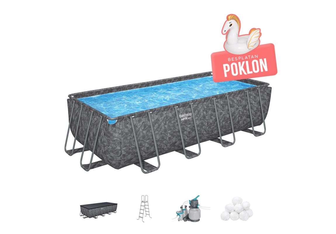 Montažni bazen APX 365 I 549 x 274 x 132 cm s filtarskom pješčanom pumpom