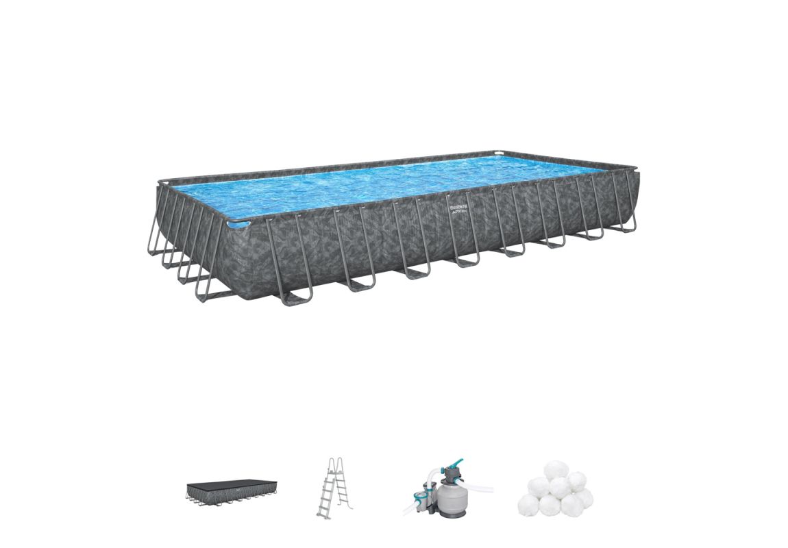 Montažni bazen APX 365 I 956 x 488 x 132 cm s filtarskom pješčanom pumpom