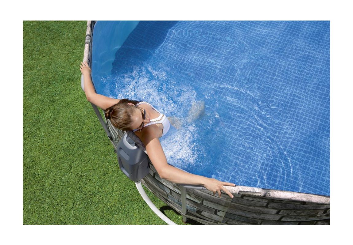 Montažni bazen Power Steel Comfort Jet Oval sa pumpom s kartonskim filterom | 610 x 366 x 122 cm