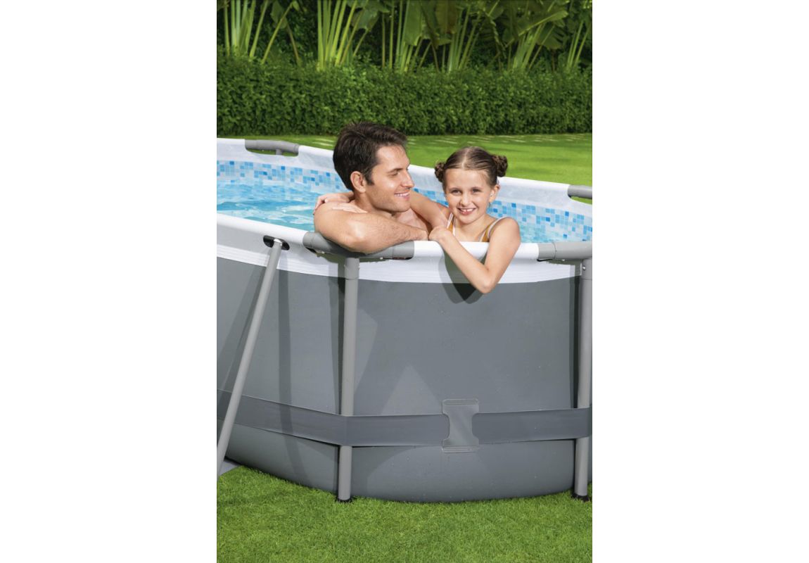 Bazen Steel Pro MAX | 305 x 200 x 84 cm sa pumpom s kartonskim filterom 