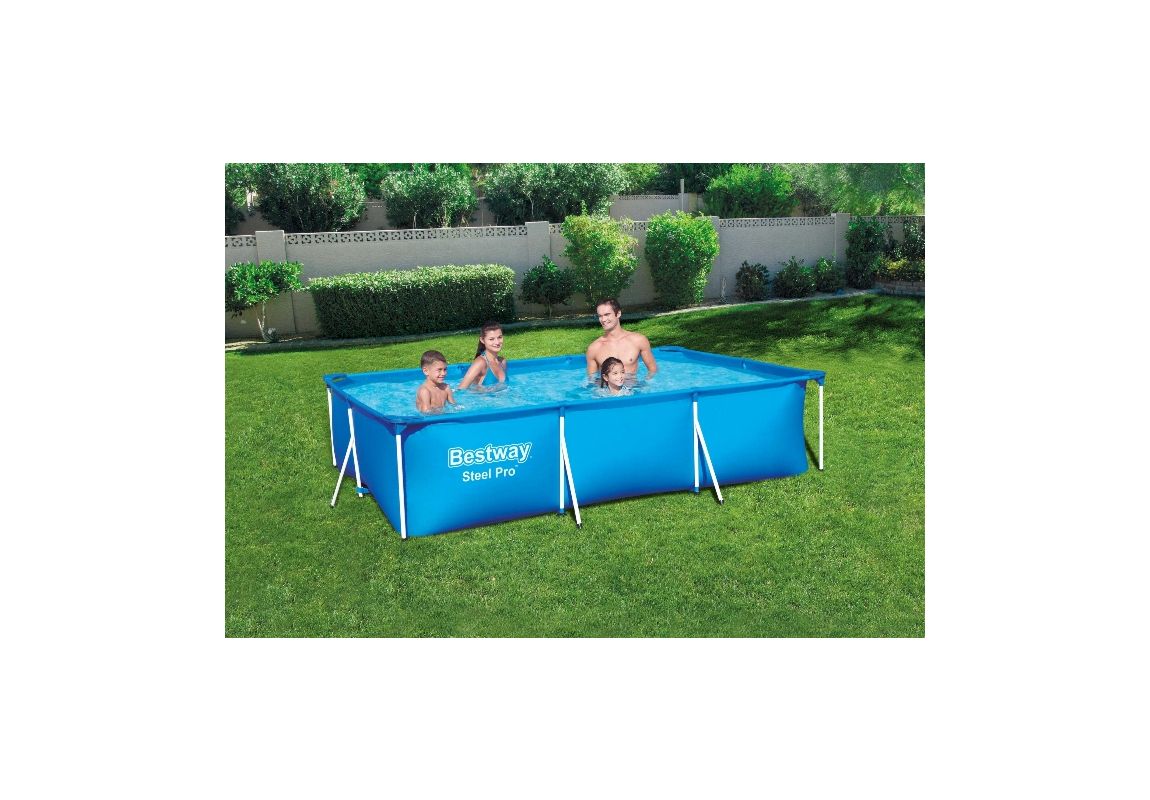 Montažni bazen Steel Pro | 400 x 211 x 81 cm sa pumpom s kartonskim filterom