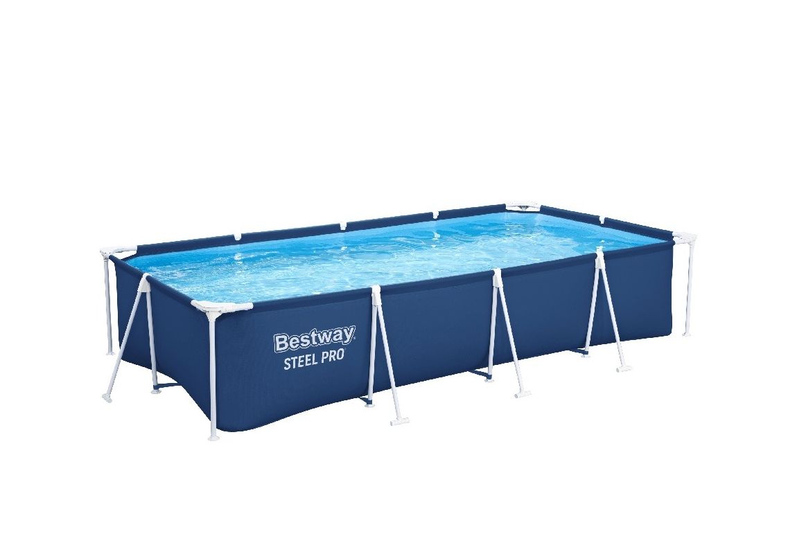 Montažni bazen Steel Pro | 400 x 211 x 81 cm sa pumpom s kartonskim filterom