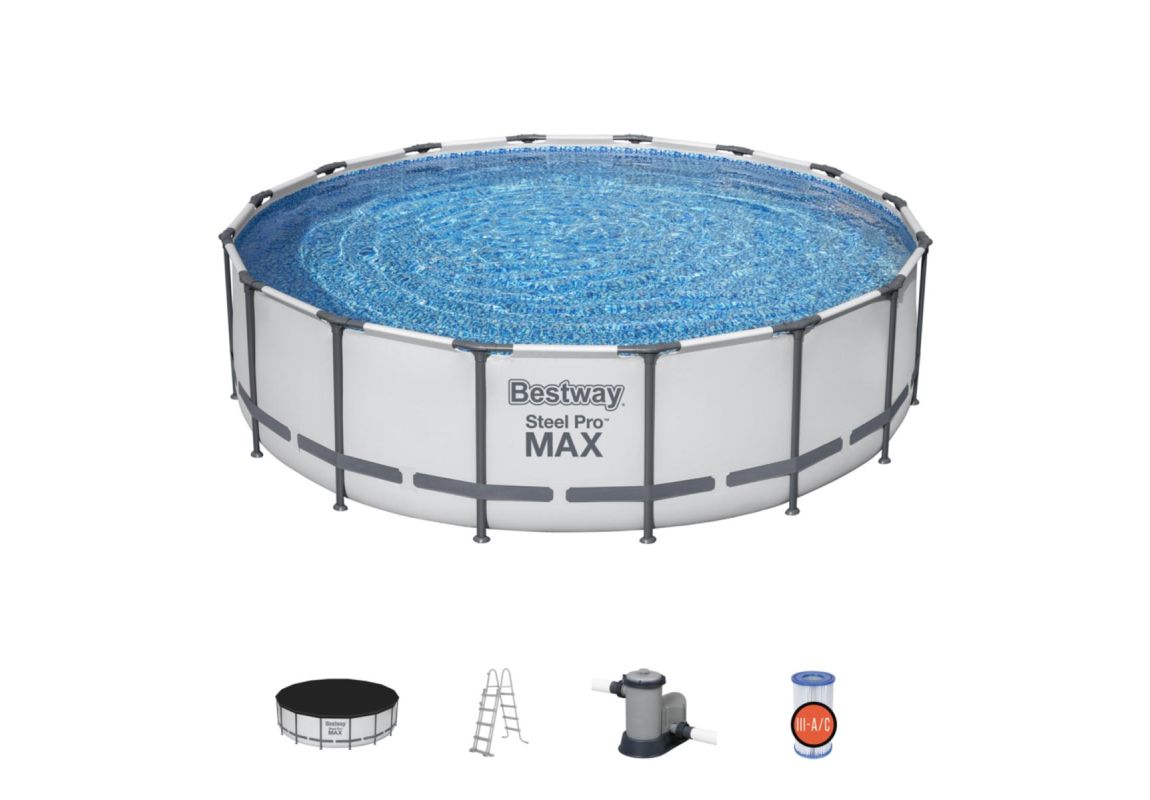 Montažni bazen Steel Pro MAX™ | 488 x 122 cm sa pumpom s kartonskim filterom