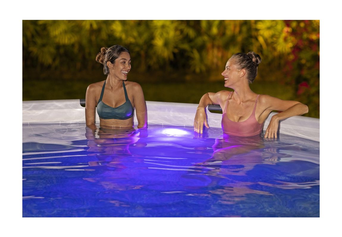 Bazen Steel Pro™ MAX | 457 x 107 cm set sa pumpom s kartonskim filterom i LED svjetlom
