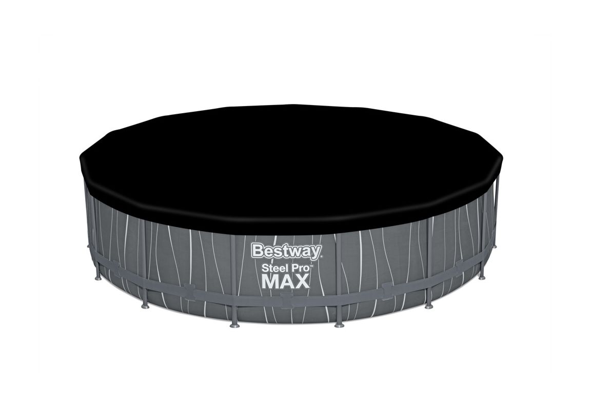 Bazen Steel Pro™ MAX | 457 x 107 cm set sa pumpom s kartonskim filterom i LED svjetlom