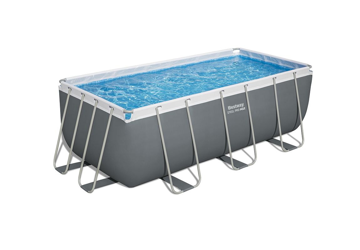 Montažni bazen Steel Pro MAX | 412 x 201 x 122 cm sa pumpom s kartonskim filterom