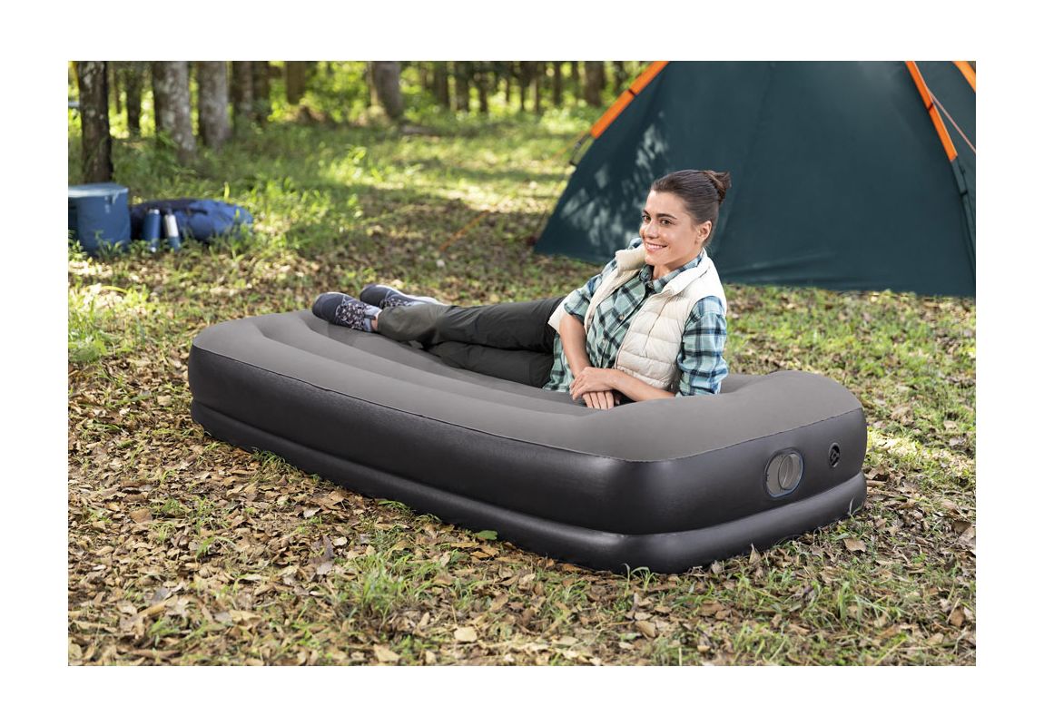Krevet na napuhavanje Tritech Twin s ugrađenom USB pumpom | 191 x 97 x 36 cm