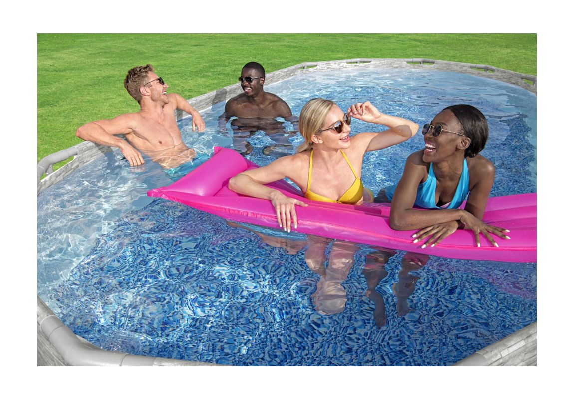 Montažni bazen Steel Pro MAX™ Splashview™ | 549 x 274 x 122 cm sa pumpom s kartonskim filterom