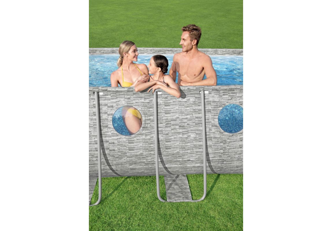Montažni bazen Steel Pro MAX™ Splashview™ | 549 x 274 x 122 cm sa pumpom s kartonskim filterom