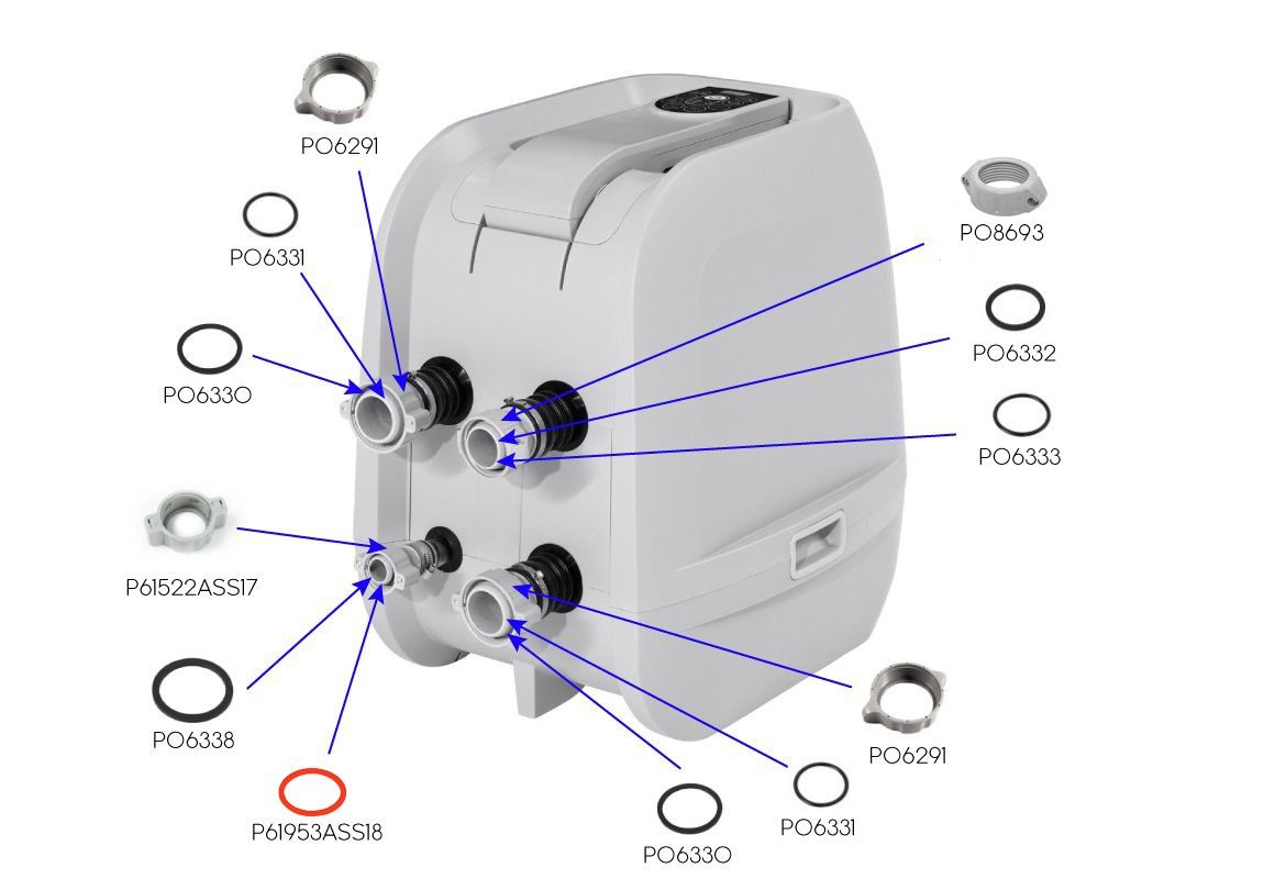 Rezervni grijač za Lay-Z-Spa Hydrojet Pro | s Wifi funkcijom