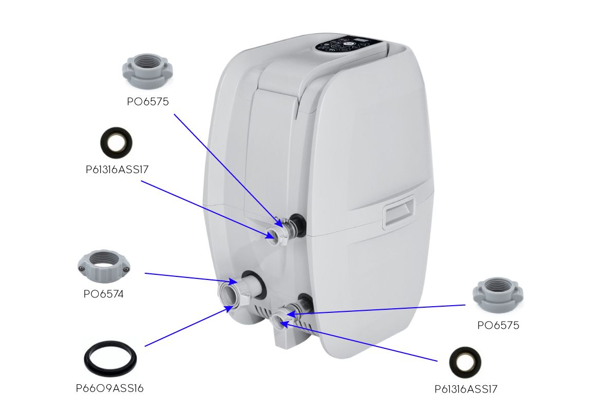 Rezervna spojna matica za napuhavnje Lay-Z-Spa® AirJet™ (s brtvom i 2 vijka)