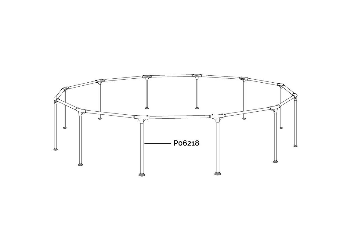 Rezervna vertikalna noga za bazene Steel Pro MAX | 366 x 100 cm