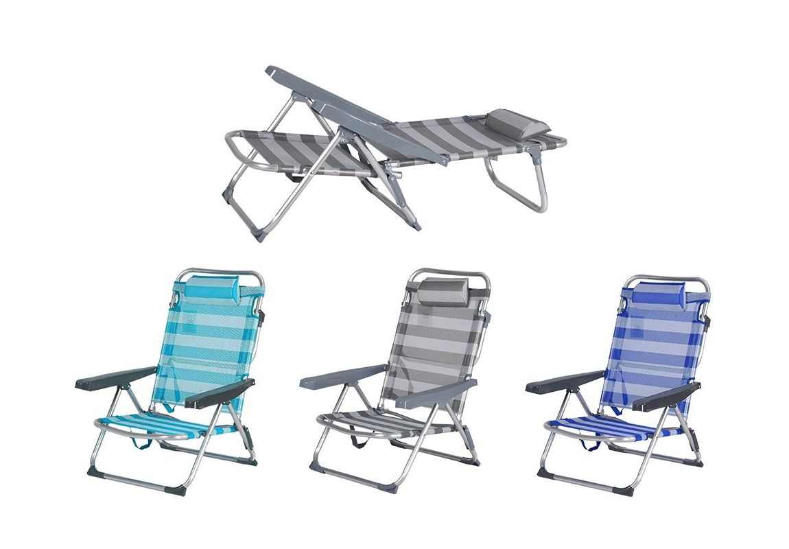ItStime sklopiva stolica Bahami | 61 x 23 x 23/85,5 cm