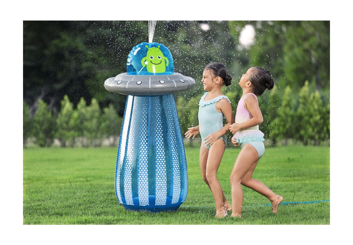 Napuhujući izvanzemaljac s prskalicama UFO Blaster | 119 cm