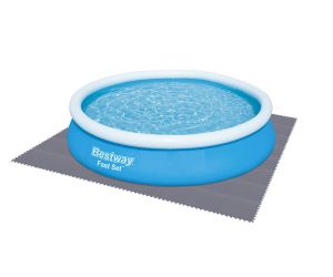 Zaštitna podloga za bazene i masažne bazene Puzzle sive boje | 50 x 50 cm