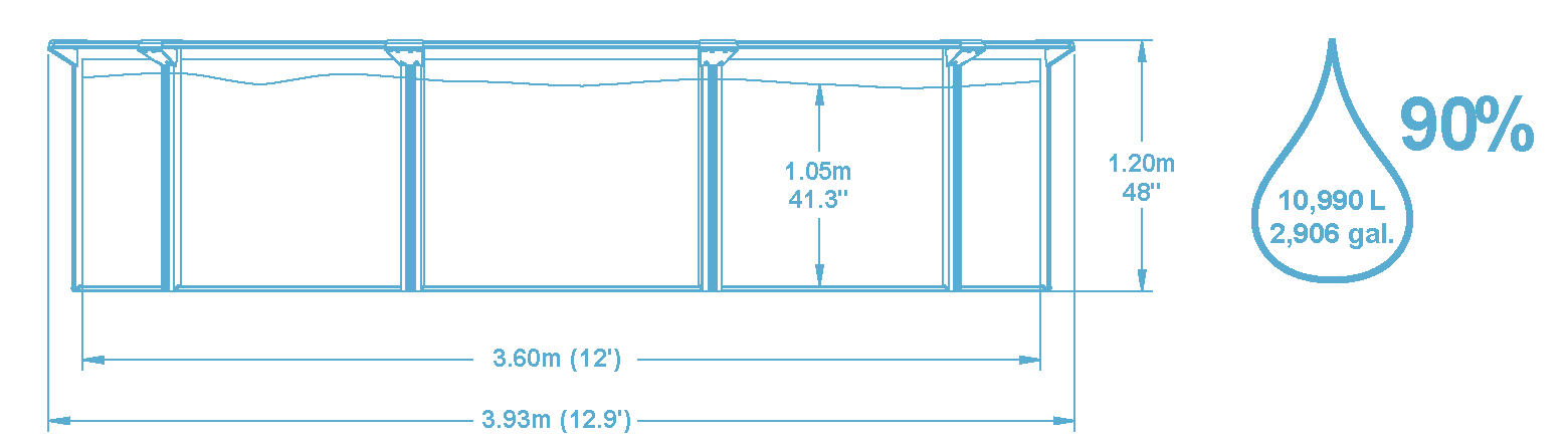 bestway hydrium 360 x 120 cm